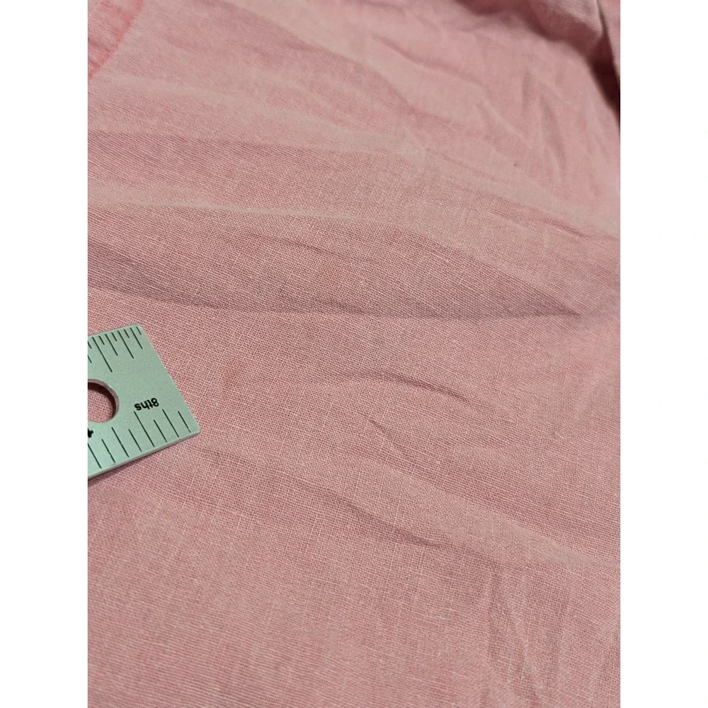 Ralph Lauren Boys XL 18-20 Pink Linen Cotton Short Sleeve Button Down Shirt